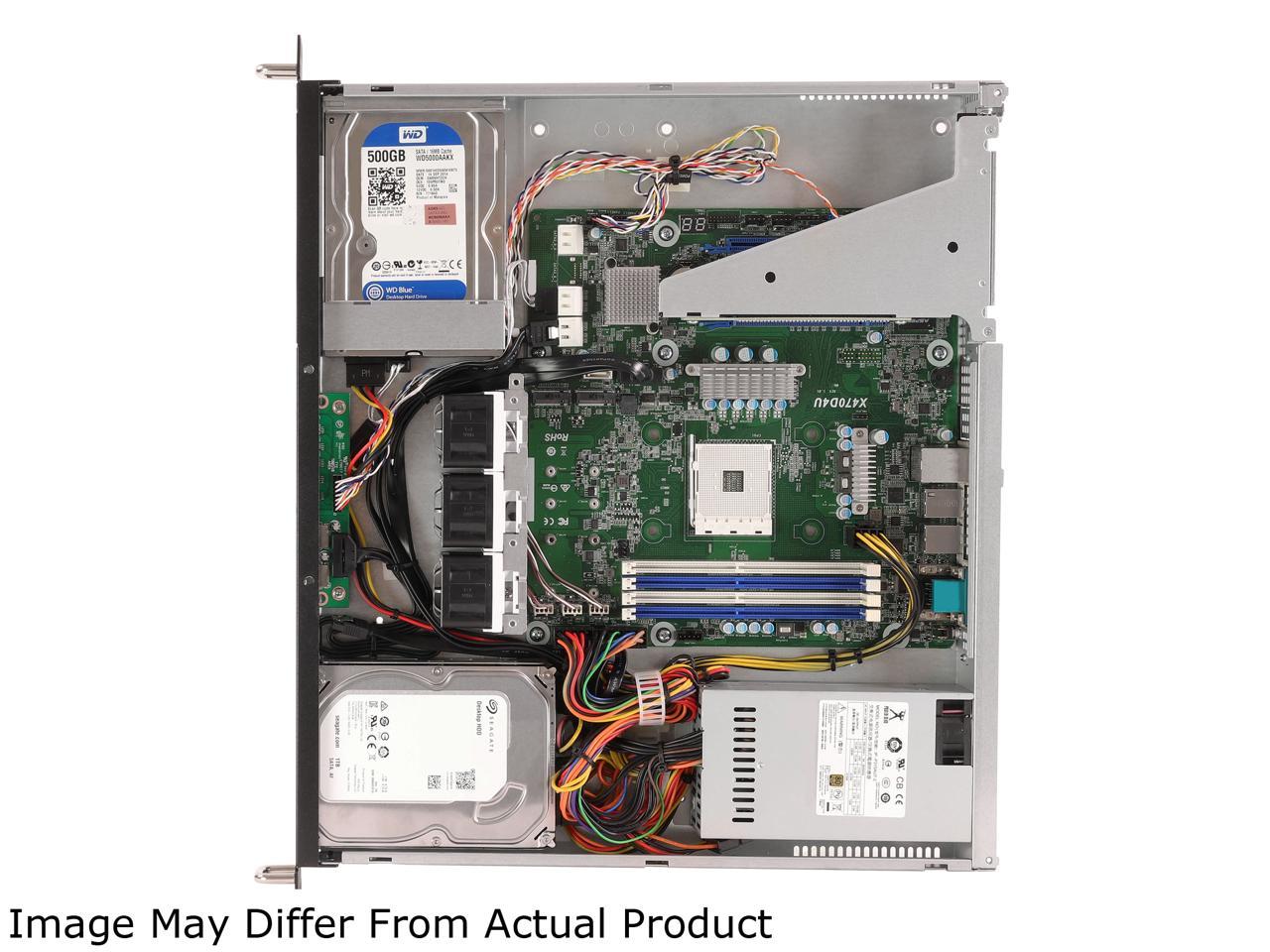AsRock Rack 1U2LW-X470 1U Rackmount Server Barebone AMD AM4 Ryzen & Ryzen 7nm PGA1331 X470 2 x 3.5″ HDD 315W PSU