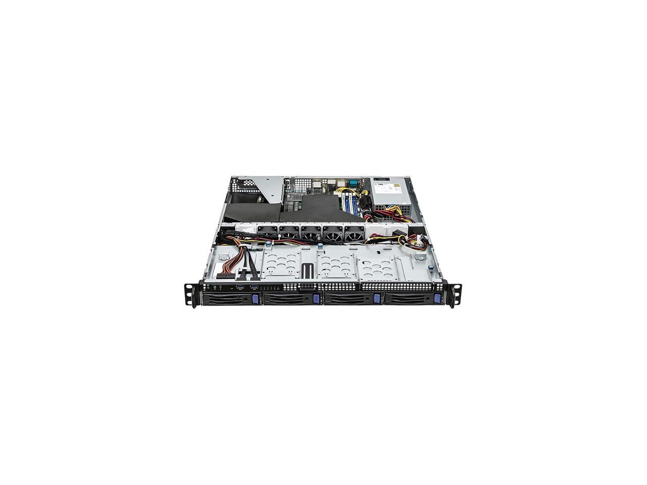 Asrock Rack 1U4LW-X570 1U Rackmount Server Barebone 4 Bays Single Socket AM4 PGA 1331 AMD Ryzen 5000 Series
