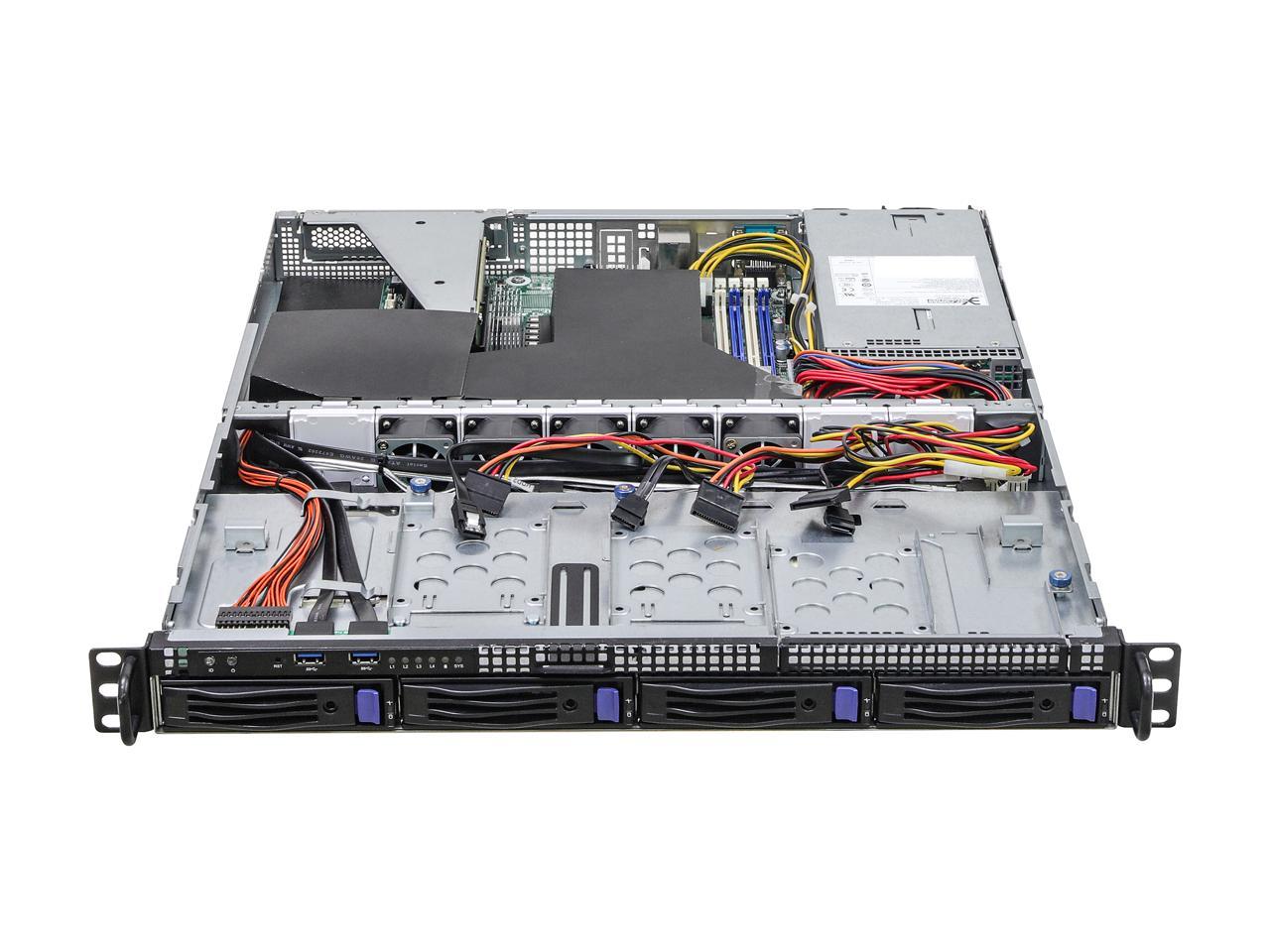Asrock Rack 1U4LW-X570 RPSU 1U Rackmount Server Barebone 4 Bays Single Socket AM4 PGA 1331 AMD Ryzen 5000 Series