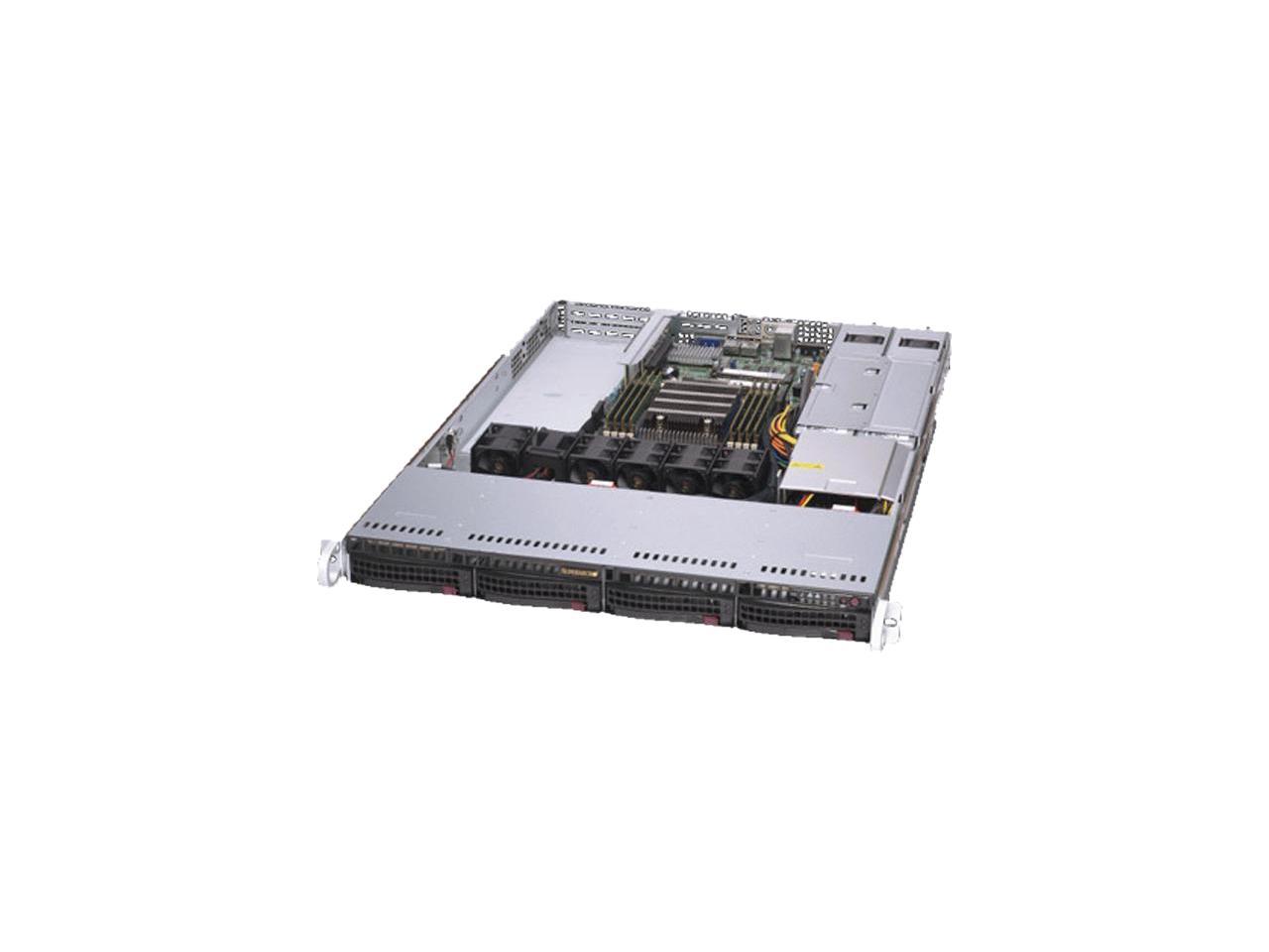 Supermicro AMD EPYC Milan AS-1014S-WTRT Server Full System, AMD EPYC Milan 7313P 1U , 16-Core/32-Thread, 128 (8x16GB) DDR4 Memory, 1 TB Intel SSD