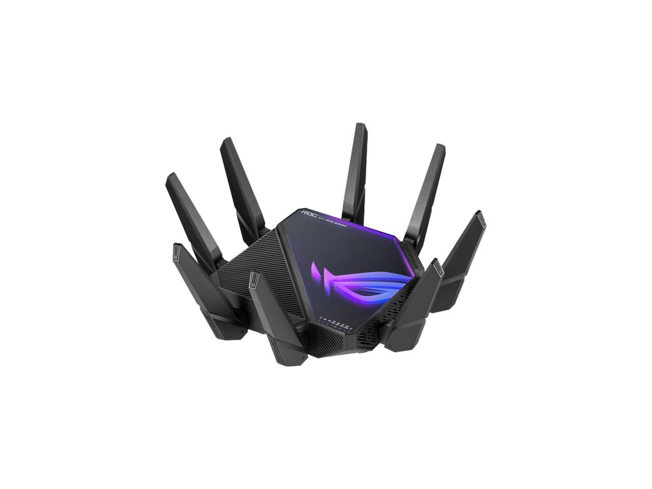 ASUS ROG Rapture WiFi 6E Gaming Router (GT-AXE16000) – Quad-Band, 6 GHz Ready, Dual 10G Ports, 2.5G WAN Port, AiMesh Support, Triple-level Game Acceleration, Lifetime Internet Security, Insta