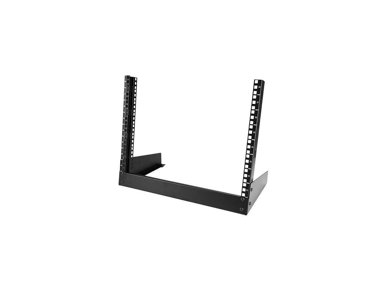 StarTech 8U Desktop Rack – 19 in. 2-Post Open Frame Rack