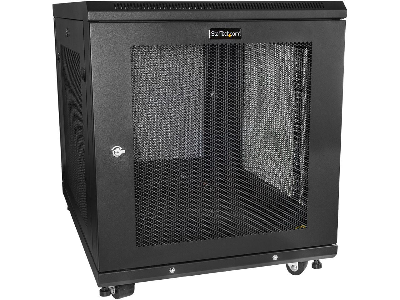 StarTech RK1233BKM StarTech.com Server Rack Cabinet – 12U – 31 in Deep Enclosure – Network Cabinet – Rack Enclosure Server Cabinet – Data Cabinet