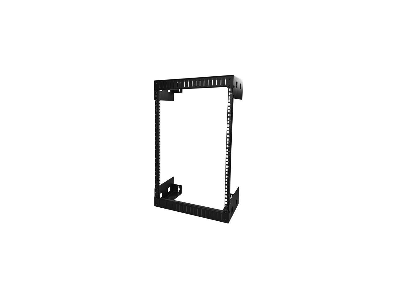 StarTech RK12WALLO Wall Mount Server Rack – 12U Rack – 12 in Deep – Open Frame – Network Rack – Wall Mount Rack – Equipment Rack – 2 Post Rack
